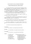 Acta Constitutiva de la Comision Provisoria Interuniversitaria para la