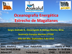Oceanografía Energética Estrecho de Magallanes