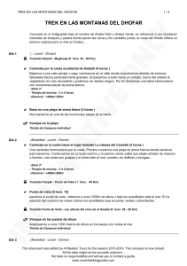 programa detallado - Oman Trekking Guides