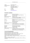 Formación Académica Cursos de Especialización