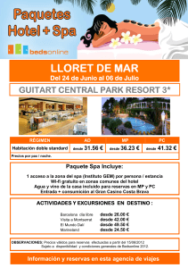 ESP_CIE_PCK#Hotel Guitart Central Park Resort 3@ Paquete Hotel