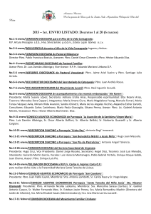 los decretos en orden cron&oacute;logico