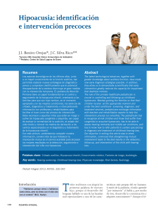 Hipoacusia: identificación e intervención precoces
