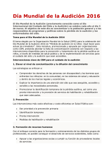 Día Mundial de la Audición 2016