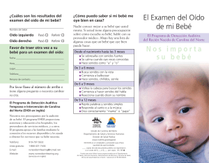 N.C. DHHS: My Baby`s Hearing Screening (Spanish)