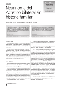 Neurinoma del Acústico bilateral sin historia familiar