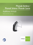 User Manual Ambra Solana Cassia M H2O