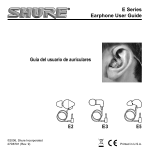 Shure E Series Pro User Guide Spanish