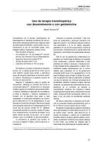 Uso de terapia transtimpánica con dexametasona o con gentamicina