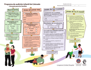 Programa de audici&oacute;n infantil de Colorado