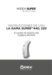 INSTRUCCIONES dE USO La gama super™440, 220