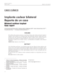 Implante coclear bilateral Reporte de un caso