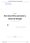 Sico bana Africa percusion y danza de Senegal