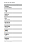 Cap. 7-2 Vocabulary List