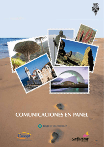 comunicaciones en panel - Sociedad Española de Oftalmología