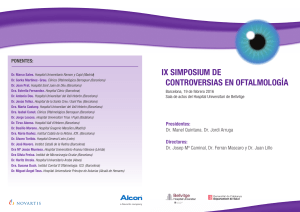 IX SIMPOSIUM DE CONTROVERSIAS EN OFTALMOLOGÍA