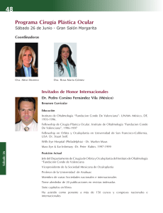 Programa Cirugía Plástica Ocular