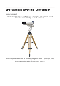 Binoculares para astronomia