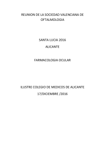 reunion de la sociedad valenciana de oftalmologia santa