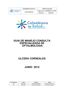 ulcera corneales - Colombiana de Salud