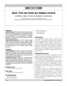 Retinopatía zonal oculta tras latigazo