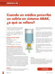 Cuando un médico prescribe un colirio en sistema ABAK, ¿a qué se
