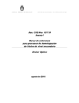 Res. CFE Nro. 107/10 Anexo I Marco de referencia para procesos
