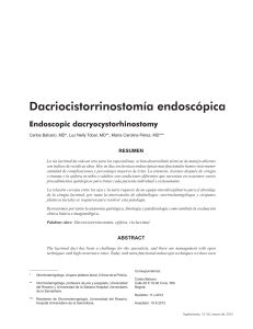 Dacriocistorrinostomía endoscópica