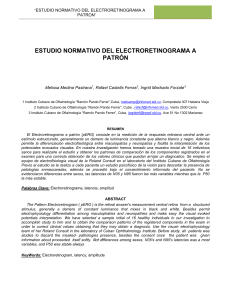estudio normativo del electroretinograma a patrón