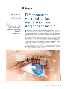 El farmacéutico y la salud ocular, una relación con márgenes de