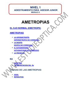 causas de las ametropias