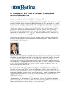 La investigación de la retina se centra en la patología de