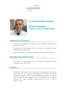 Dr. David Andreu Andreu Director General