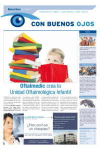 Oftalmedic crea la Unidad Oftalmológica Infantil