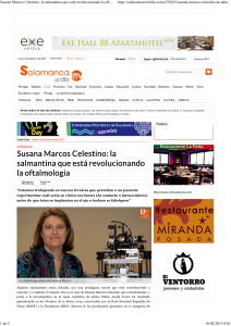 Susana Marcos Celestino,Salamanca rtv al día