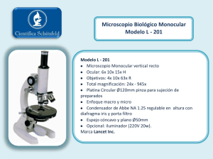 Microscopio Biológico Monocular Modelo L