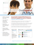 OvidEspañol - the Ovid Resource Center