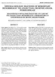 OPHTHALMOLOGIC DIAGNOSIS OF HEREDITARY
