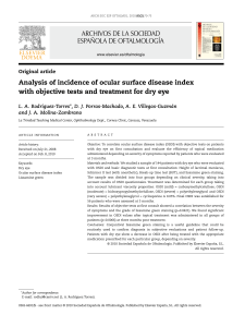 ARCHIVOS DE LA SOCIEDAD ESPAÑOLA DE OFTALMOLOGÍA