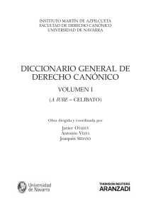 diccionario general de derecho canónico
