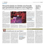 Desarticulada en Lleida una banda que prostitu&iacute;a mujeres con