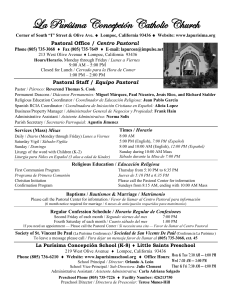 La Pur&iacute;sima Concepci&oacute;n Catholic Church