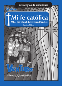 Teacher Venture Spanish mi fe catolica.indd