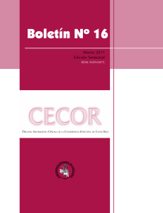 Boletín Nº 16 - Conferencia Episcopal de Costa Rica