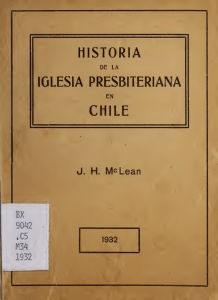 Historia de la Iglesia Presbiteriana en Chile