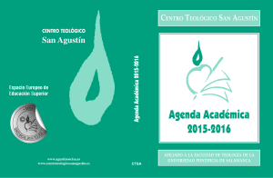 Agenda Académica 2015-2016 - Centro Teológico San Agustín