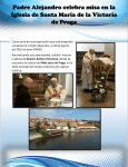 Padre Alejandro celebra Misa en Praga
