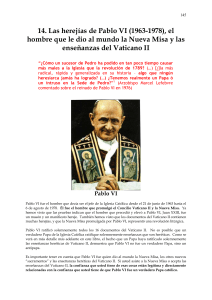 Las herejías de Pablo VI