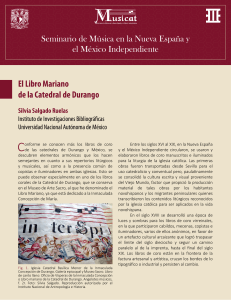 El Libro Mariano de la Catedral de Durango - Musicat