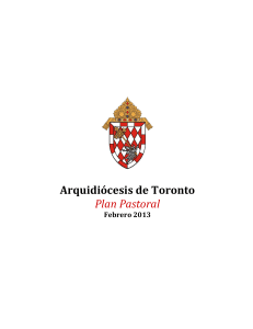 “Forward in Faith”: A Pastoral Plan of the Archdiocese of Toronto